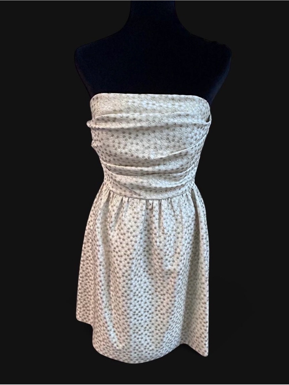 Shoshanna Metallic Jacquard Y2K Cocktail Dress